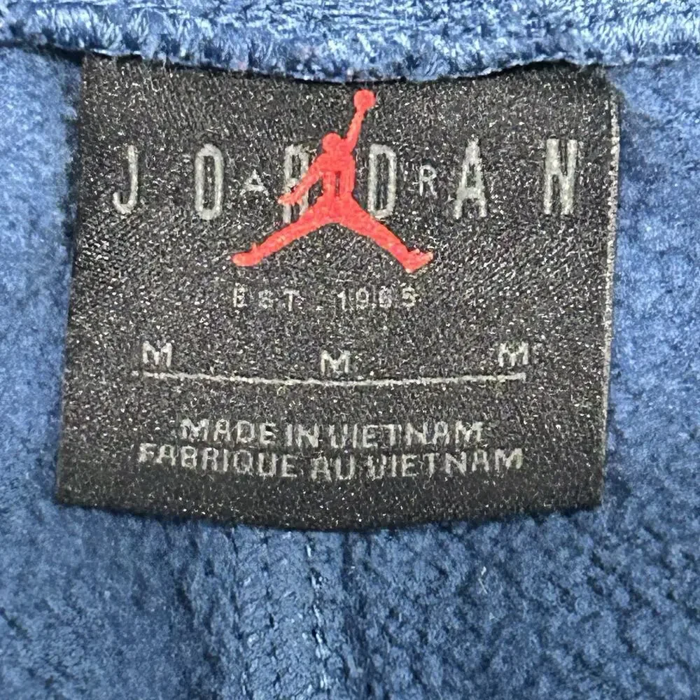 Nike Air Jordan Men’s Brooklyn Fleece Sweatpants Blue Medium M Joggers Cuffed